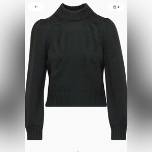 Aritzia Marino Wool Black Sweater